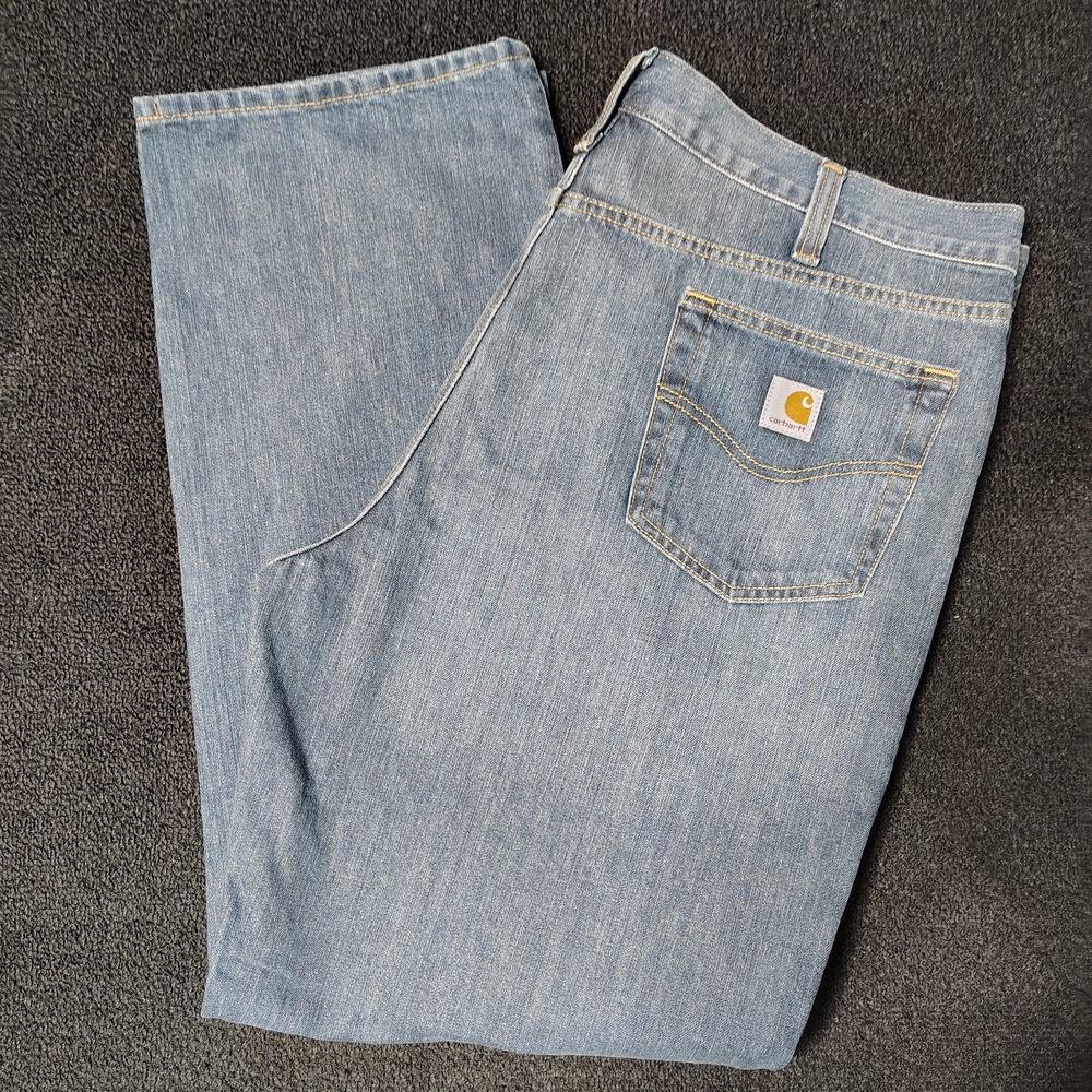 Carhartt Relaxed Fit Holter Jeans Medium Wash Denim Men's Size 42x32 New